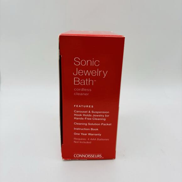 Connoisseurs Sonic Jewelry Bath Cordless Cleaner - NEW. Model # 1035 - Picture 2 of 10